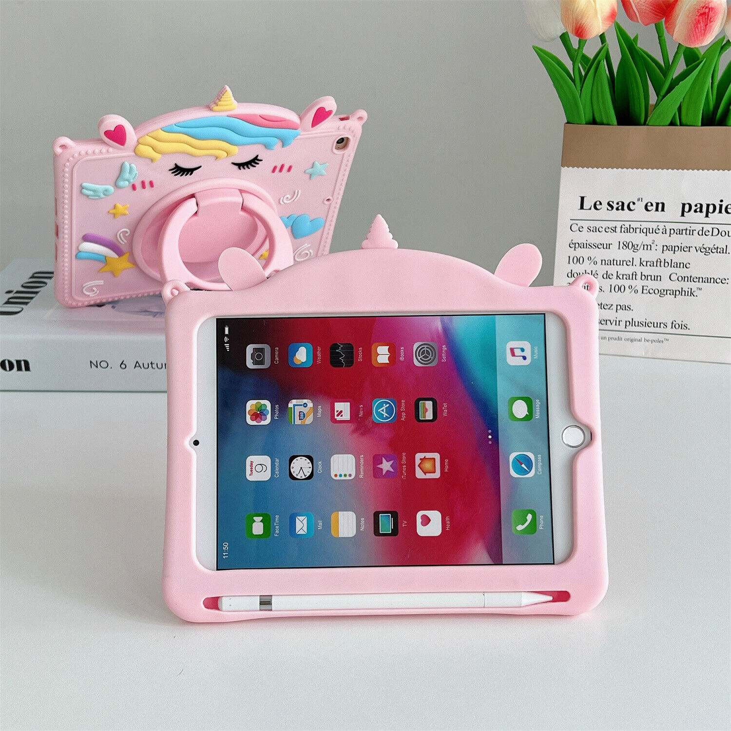 Cartoon Stitch Shockproof Case For iPad 9/8/7th 10.2 6th 5th 10th Gen with Strap - Picture 51 of 71