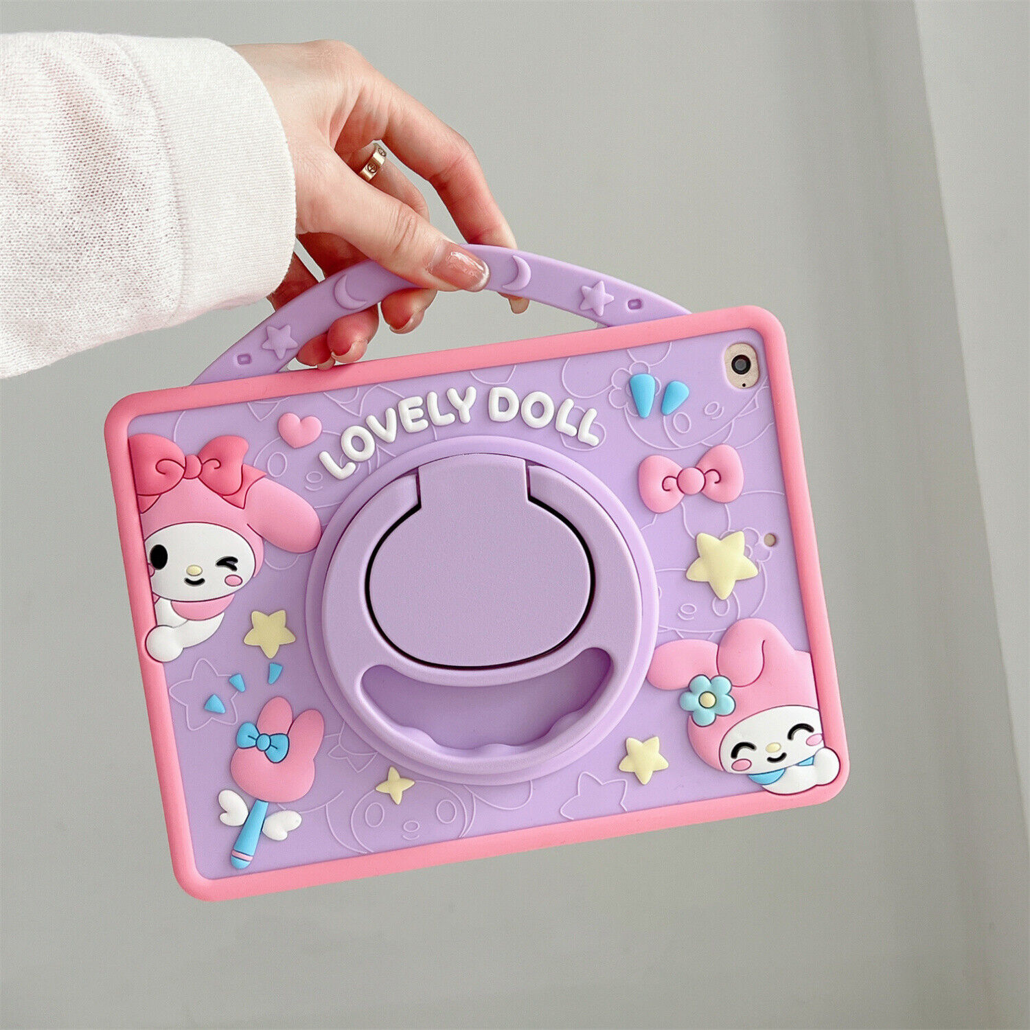Cartoon Stitch Shockproof Case For iPad 9/8/7th 10.2 6th 5th 10th Gen with Strap - Picture 70 of 71