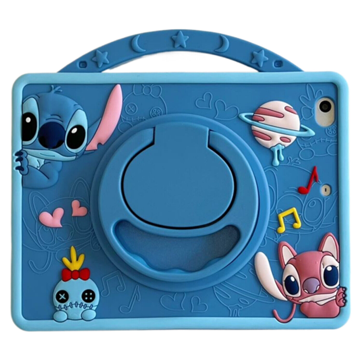 Cartoon Stitch Shockproof Case For iPad 9/8/7th 10.2 6th 5th 10th Gen with Strap - Picture 27 of 71