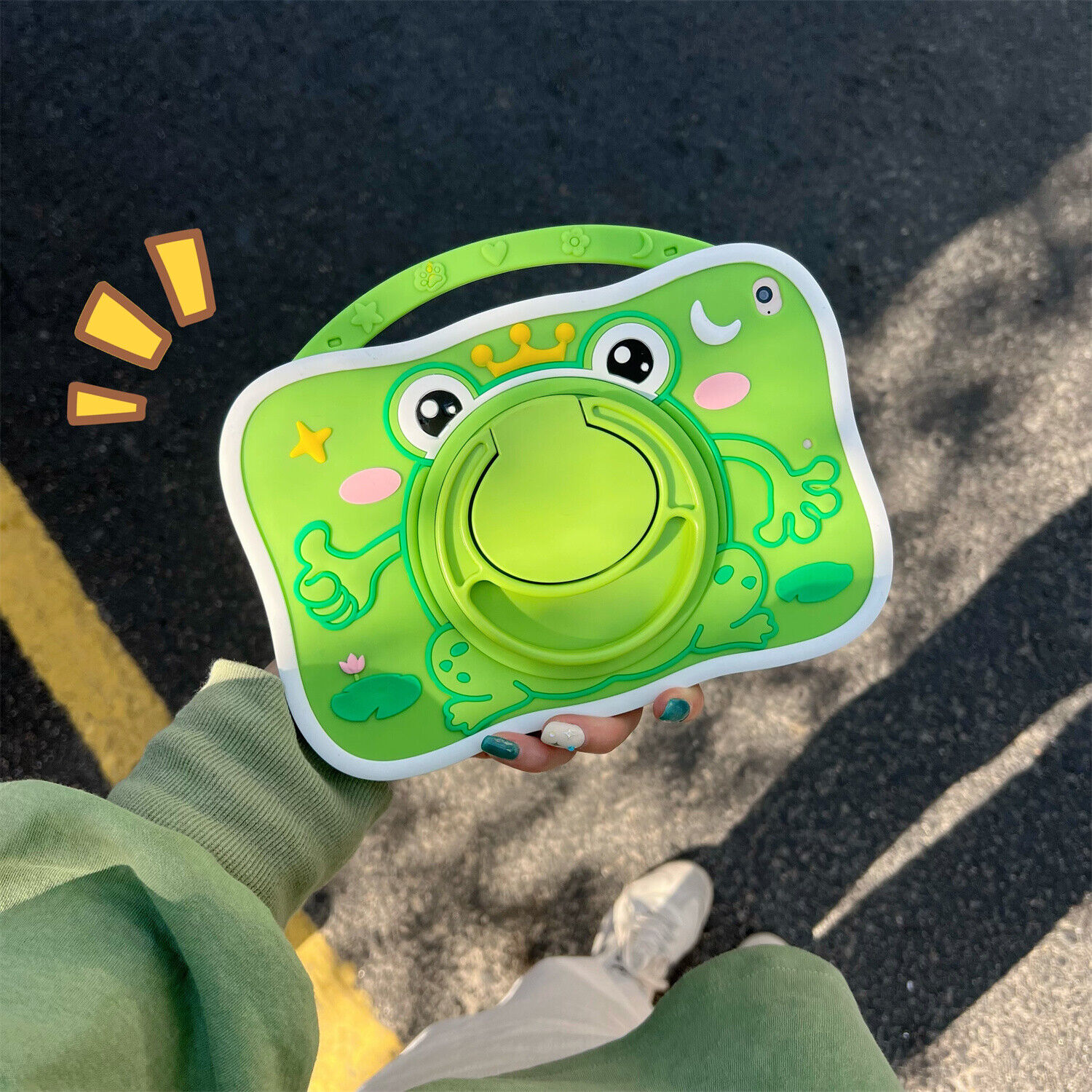 Cartoon Stitch Shockproof Case For iPad 9/8/7th 10.2 6th 5th 10th Gen with Strap - Picture 45 of 71