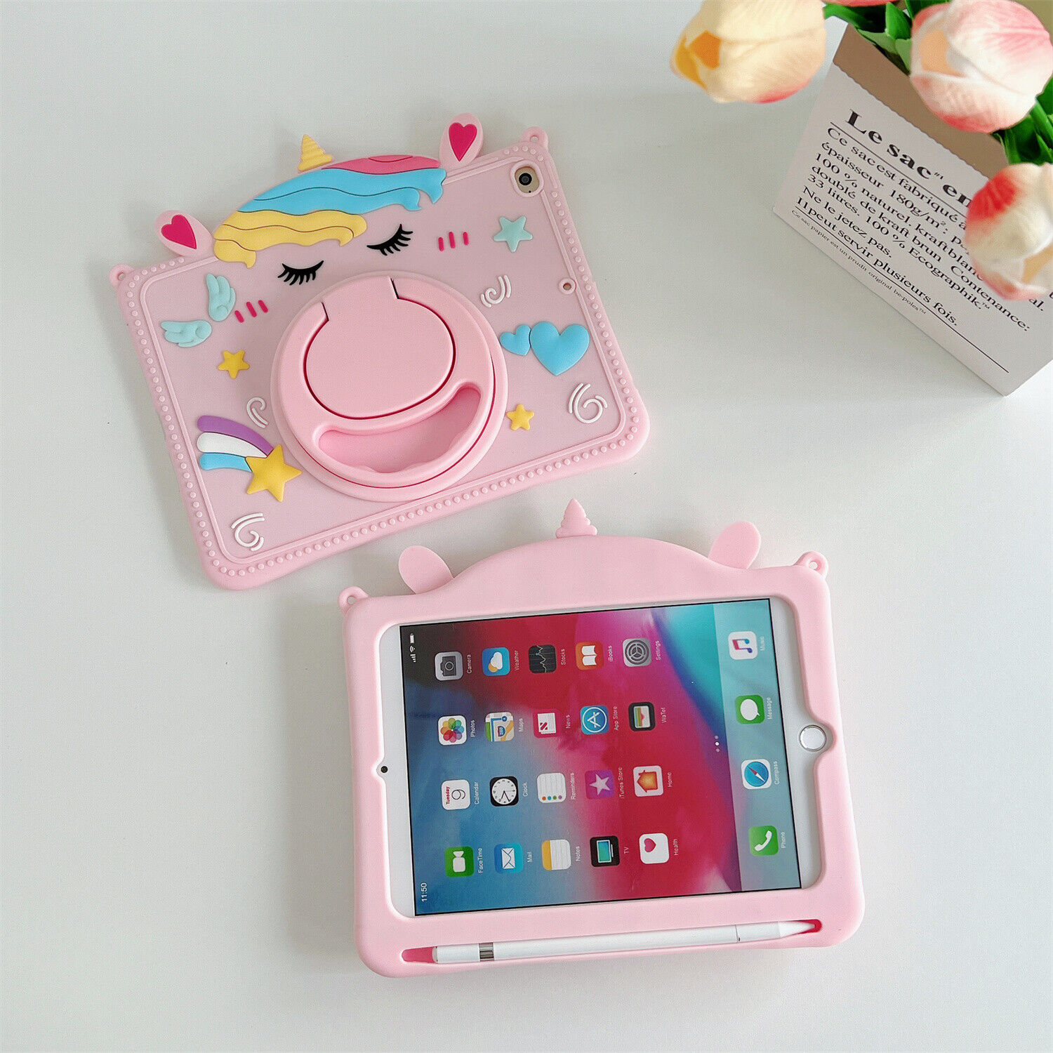 Cartoon Stitch Shockproof Case For iPad 9/8/7th 10.2 6th 5th 10th Gen with Strap - Picture 52 of 71
