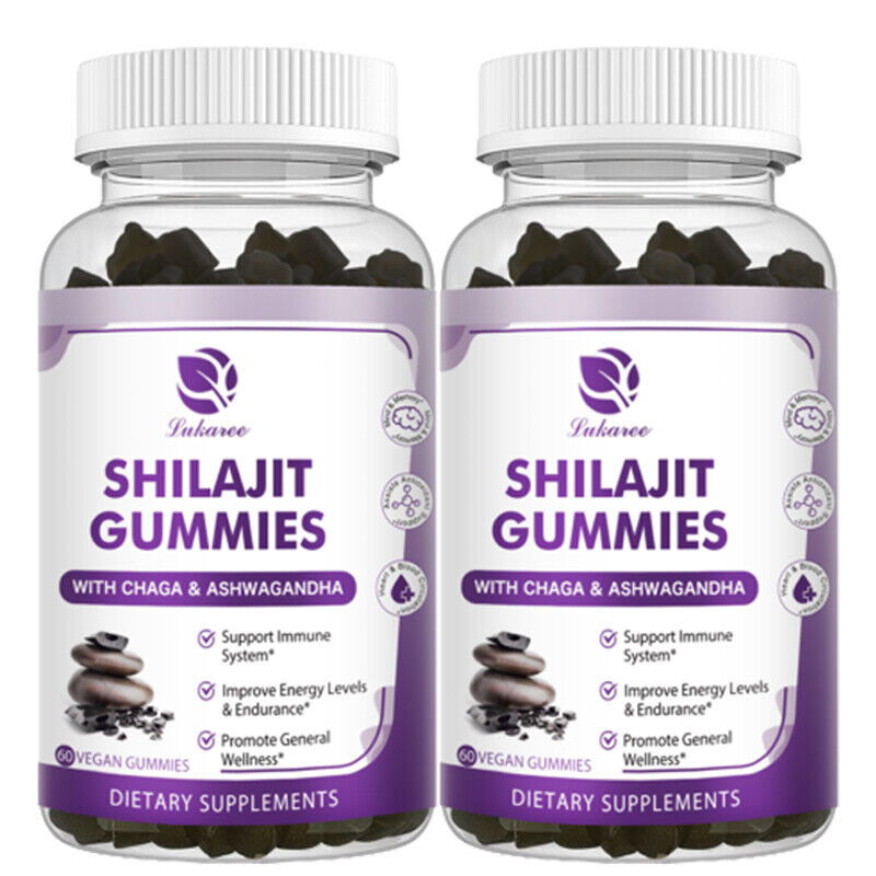 1/2/4 Bottles Himalayan Pure SHILAJIT gummies Promove Immune & Brain Health