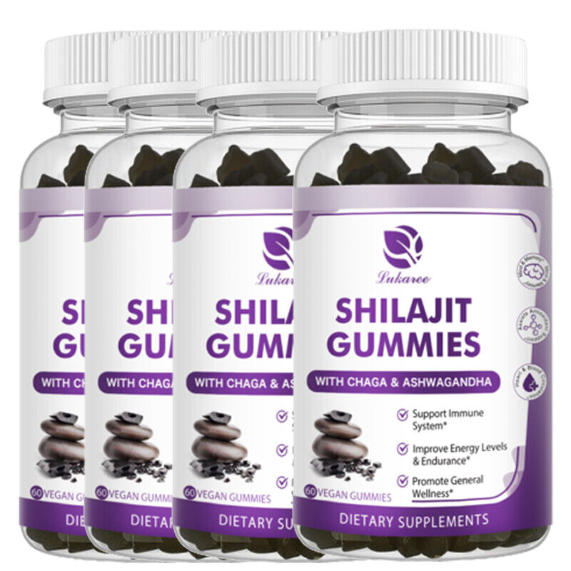 1/2/4 Bottles Himalayan Pure SHILAJIT gummies Promove Immune & Brain Health