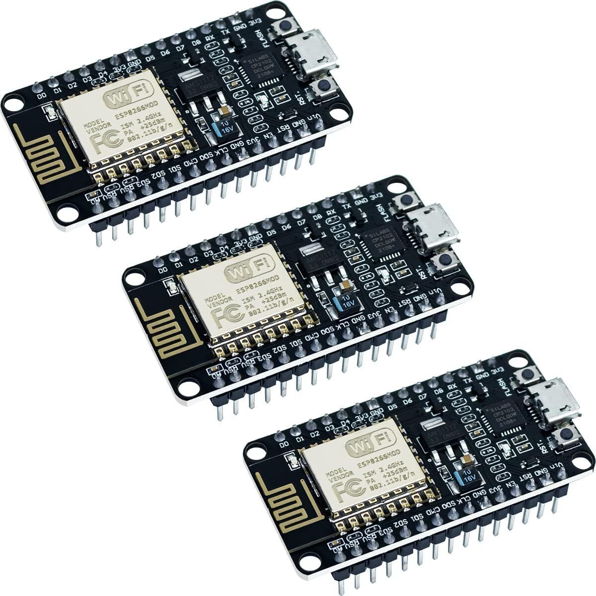 3/5pcs WIFI Internet Development Board ESP8266 CP2102 Compatible For NODEMCU LUA - Picture 8 of 9