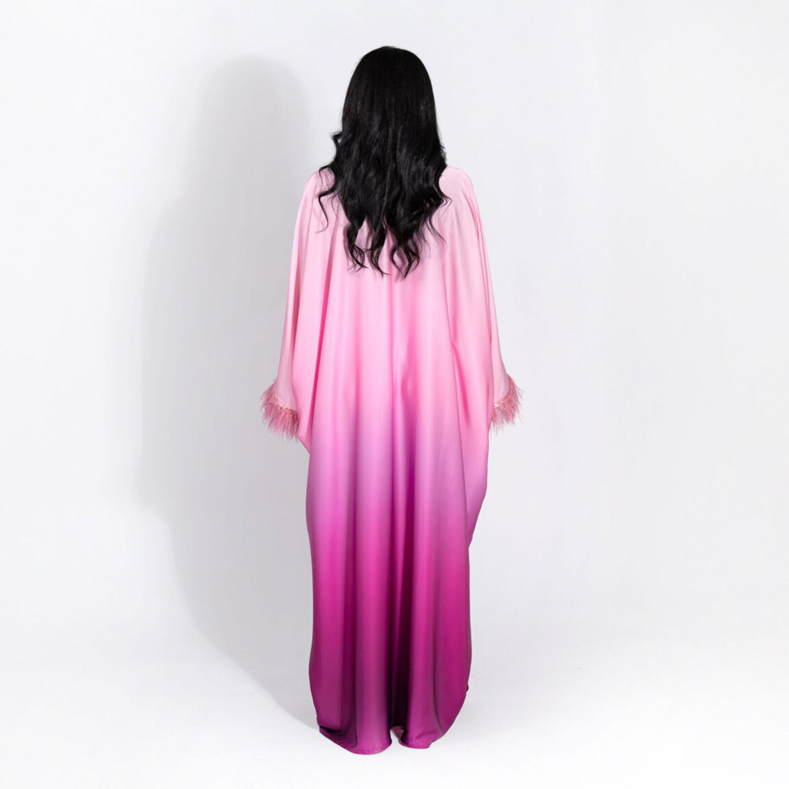 Batwing Sleeve Kaftan Women Evening Long Dress Abaya Muslim Robe Dubai Gown Prom - Picture 40 of 60