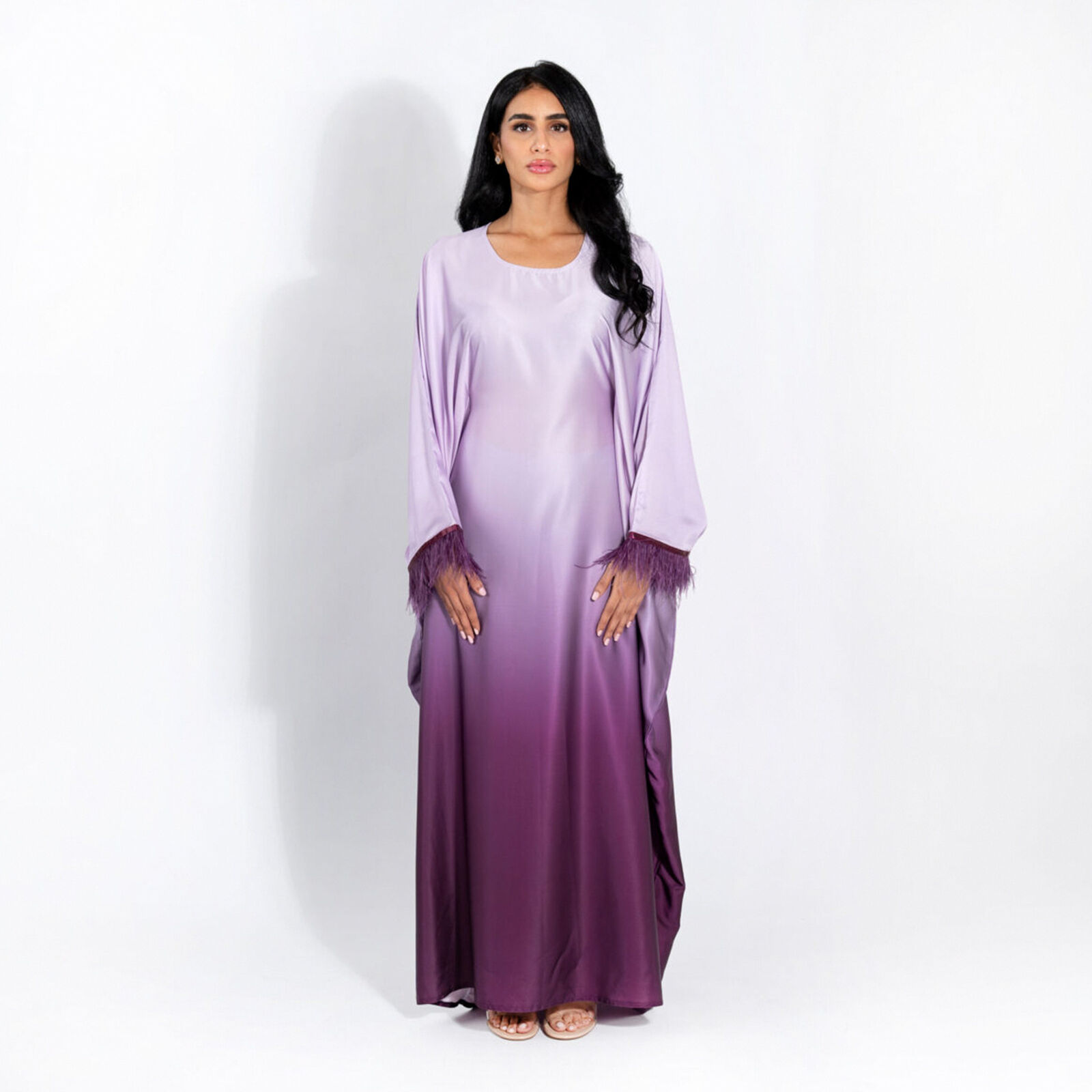 Batwing Sleeve Kaftan Women Evening Long Dress Abaya Muslim Robe Dubai Gown Prom - Picture 48 of 60