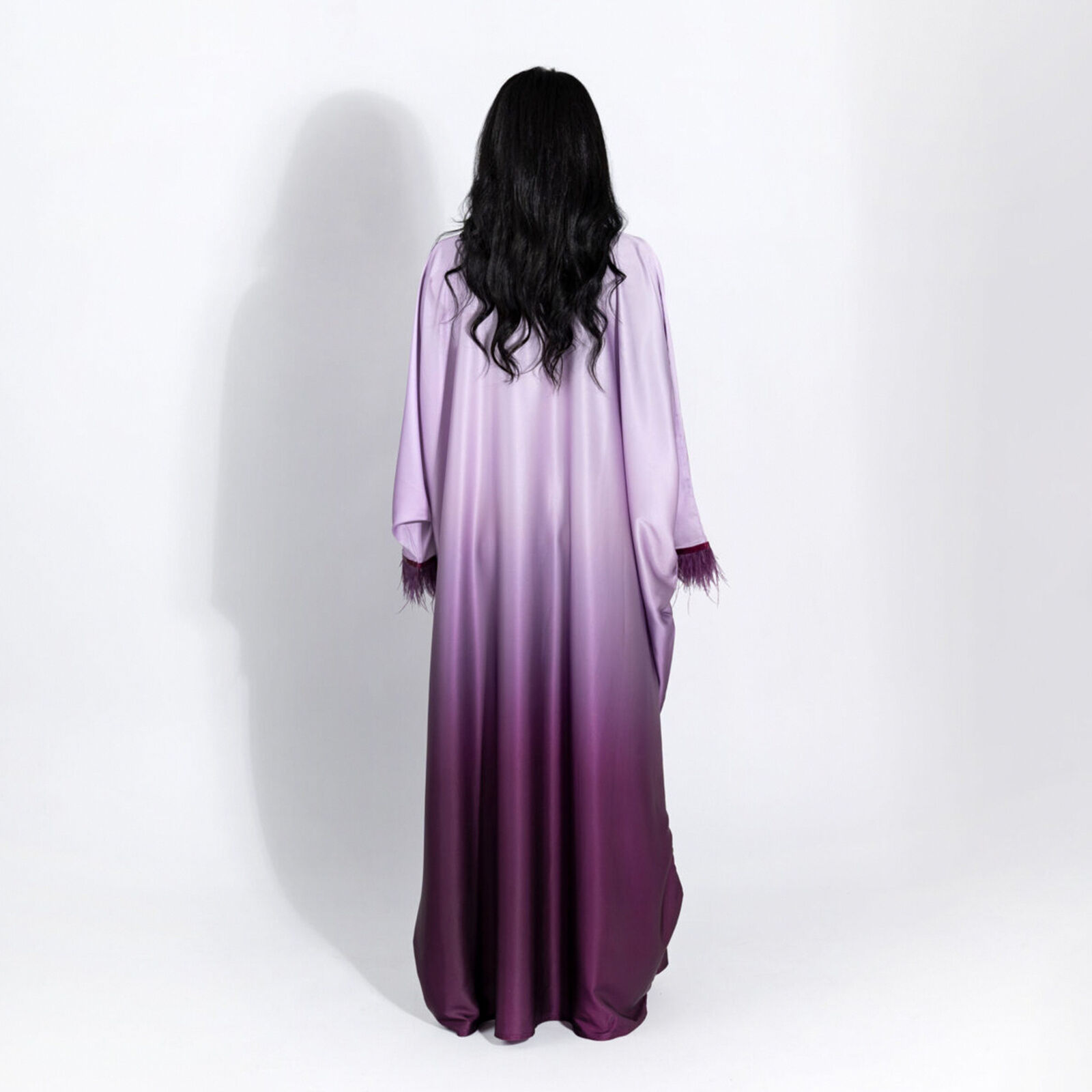 Batwing Sleeve Kaftan Women Evening Long Dress Abaya Muslim Robe Dubai Gown Prom - Picture 49 of 60