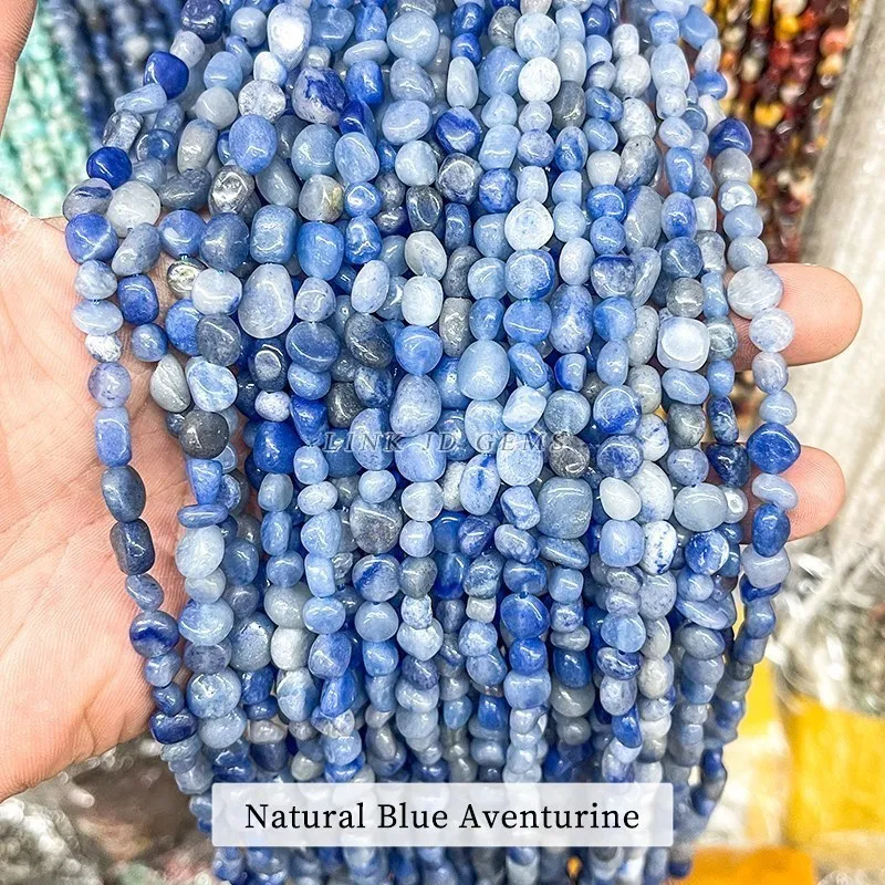 Natural Aventurine Tiger Eye Irregular Bead Loose Spacer For Jewelry Making - Imagen 25 de 44