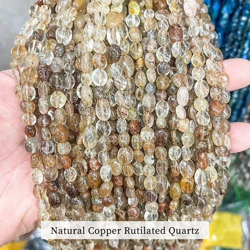 Natural Aventurine Tiger Eye Irregular Bead Loose Spacer For Jewelry Making - Imagen 30 de 44