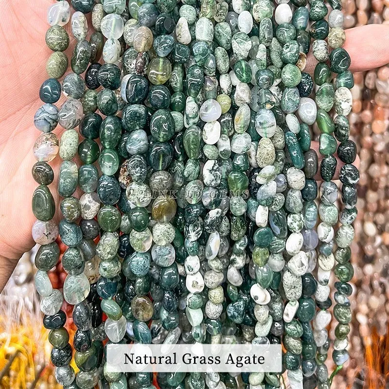 Natural Aventurine Tiger Eye Irregular Bead Loose Spacer For Jewelry Making - Imagen 32 de 44