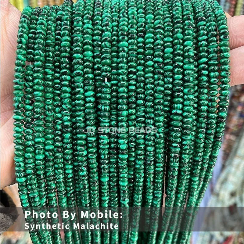4 mm Naturstein Türkis Jaspis Abakus Lose Zwischenring Perlen für Schmuckherstellung - Bild 21 von 34