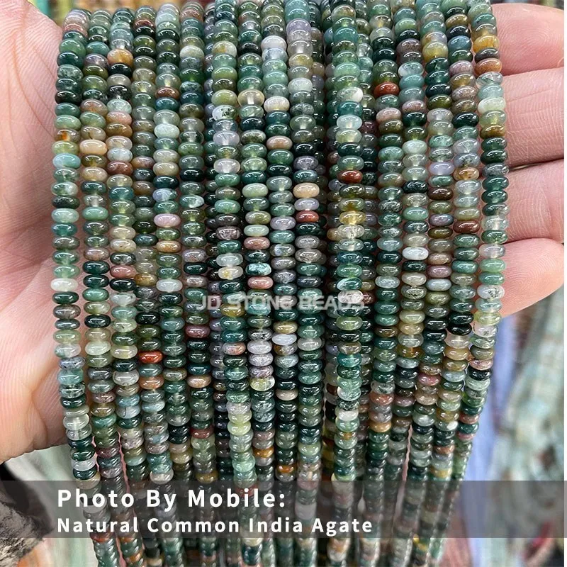 4 mm Naturstein Türkis Jaspis Abakus Lose Zwischenring Perlen für Schmuckherstellung - Bild 32 von 34