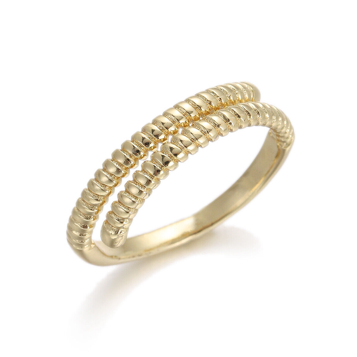 2Pcs Popular Copper Inlaid Zircon Ring Luxury Design Open Adjustable Couple Ring - Bild 13 von 30