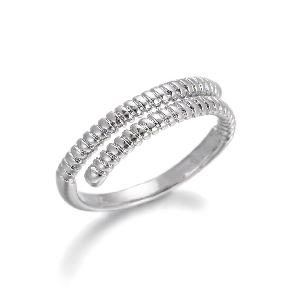 2Pcs Popular Copper Inlaid Zircon Ring Luxury Design Open Adjustable Couple Ring - Bild 16 von 30