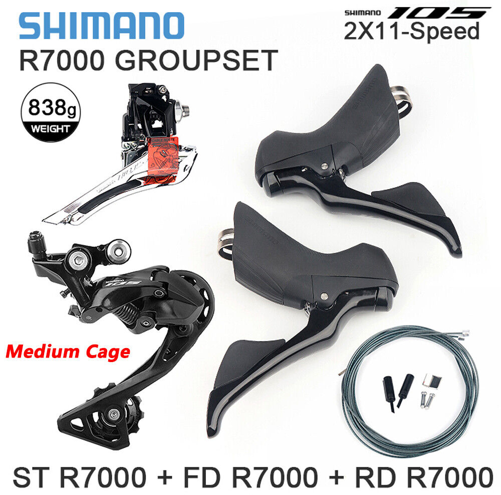 Shimano 105 R7000 Road Bike Groupset 2x11 Speed Derailleur Shifter Brake Lever - Picture 13 of 14