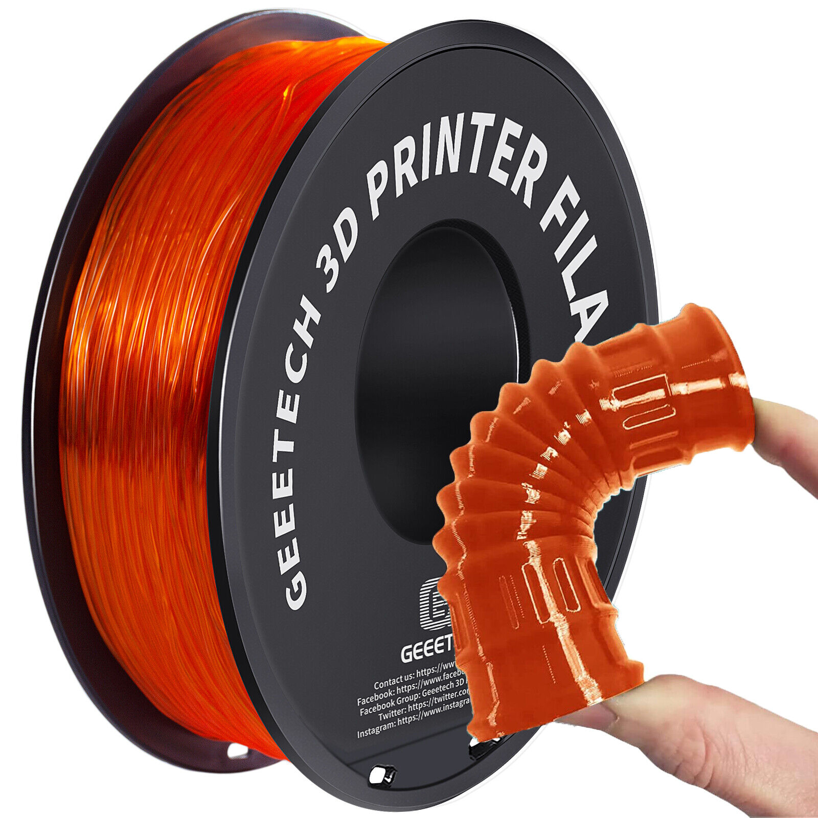 【Buy 3 Get 1 Free,Add 4】GEEETECH 3D Printer Filament TPU/ABS+/PETG/PLA 1kg1.75mm - Picture 149 of 173