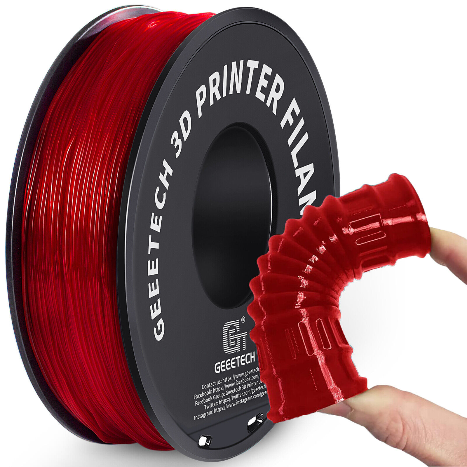 【Buy 3 Get 1 Free,Add 4】GEEETECH 3D Printer Filament TPU/ABS+/PETG/PLA 1kg1.75mm - Picture 147 of 173