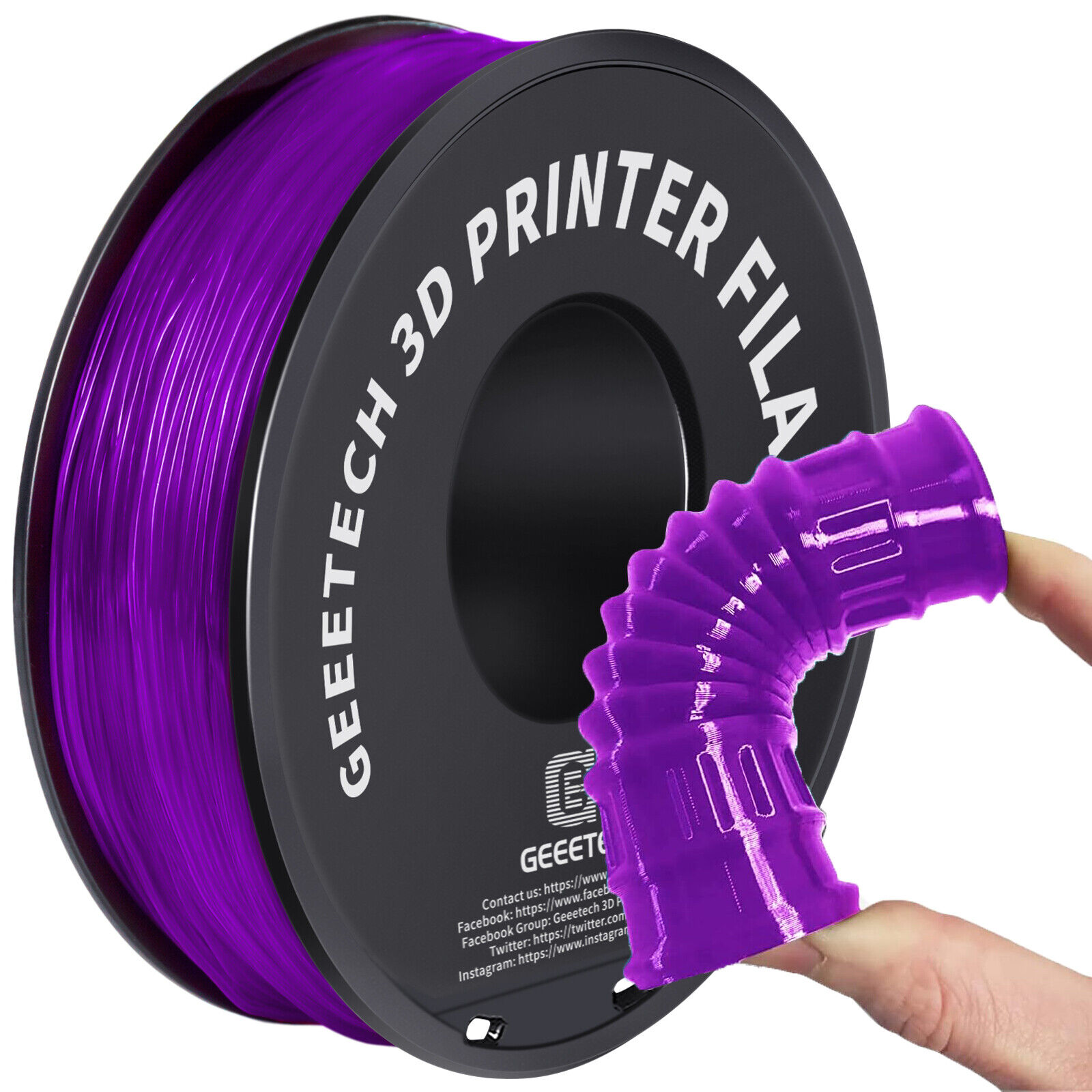【Buy 3 Get 1 Free,Add 4】GEEETECH 3D Printer Filament TPU/ABS+/PETG/PLA 1kg1.75mm - Picture 143 of 173