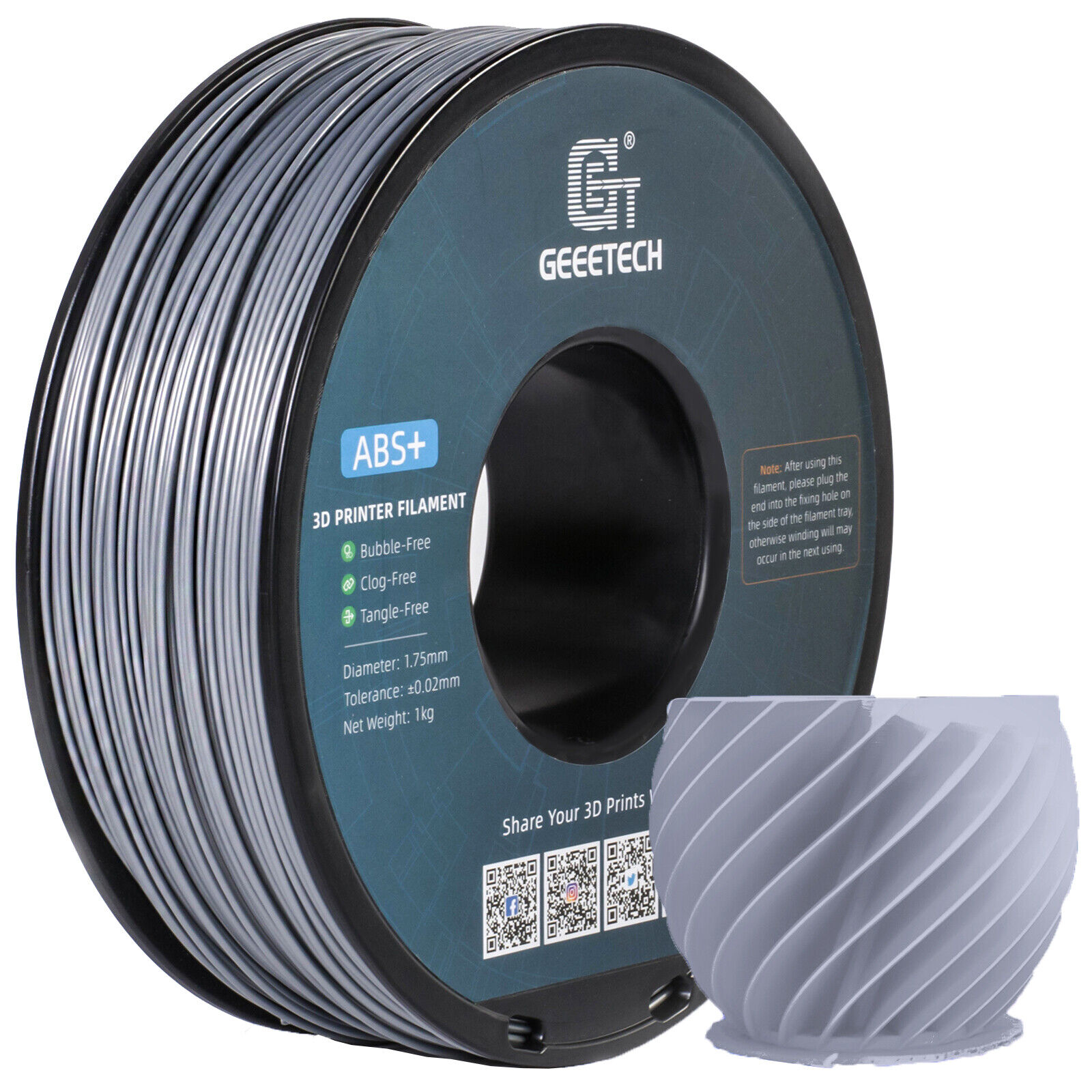 【Buy 3 Get 1 Free,Add 4】GEEETECH 3D Printer Filament TPU/ABS+/PETG/PLA 1kg1.75mm - Picture 61 of 173