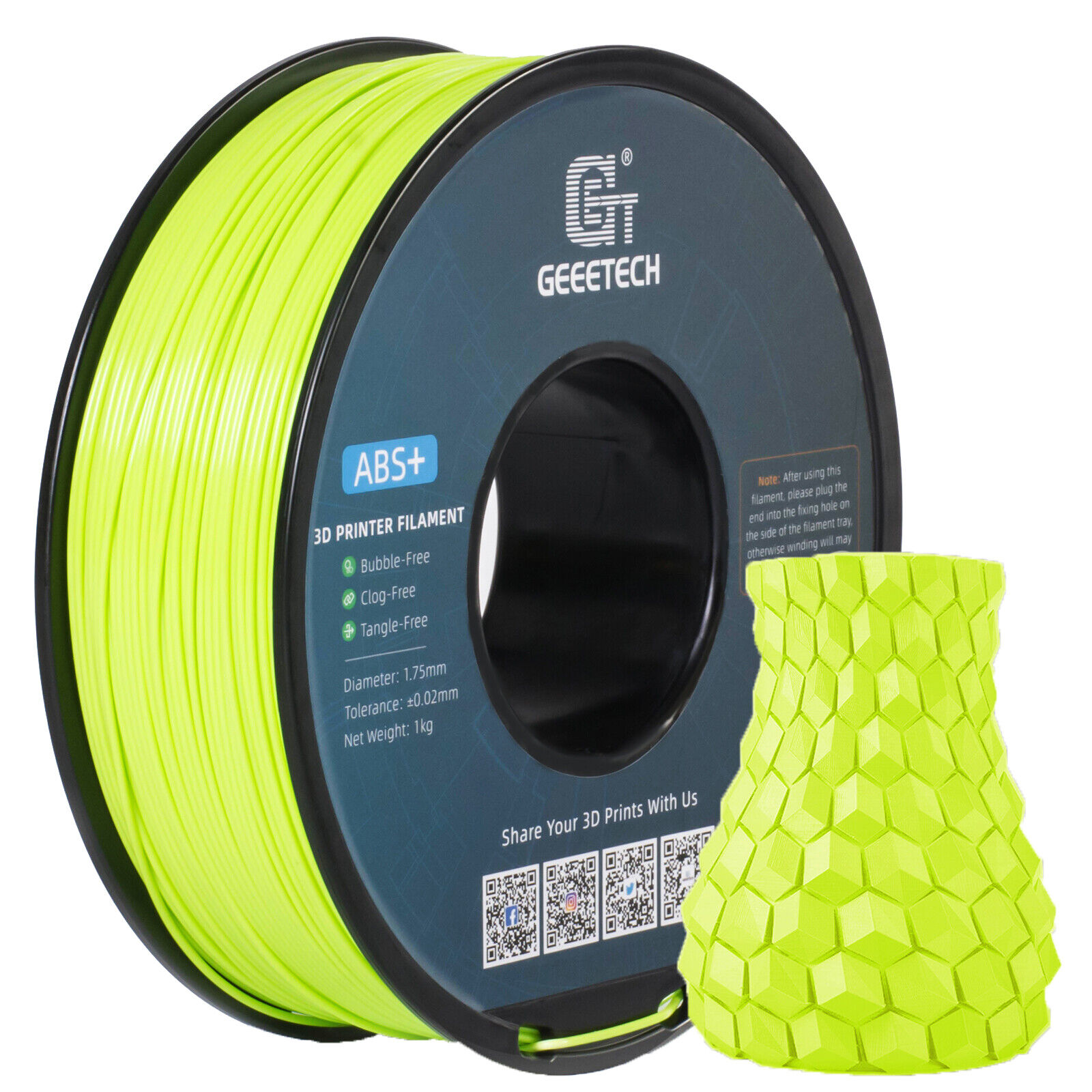 【Buy 3 Get 1 Free,Add 4】GEEETECH 3D Printer Filament TPU/ABS+/PETG/PLA 1kg1.75mm - Picture 59 of 173