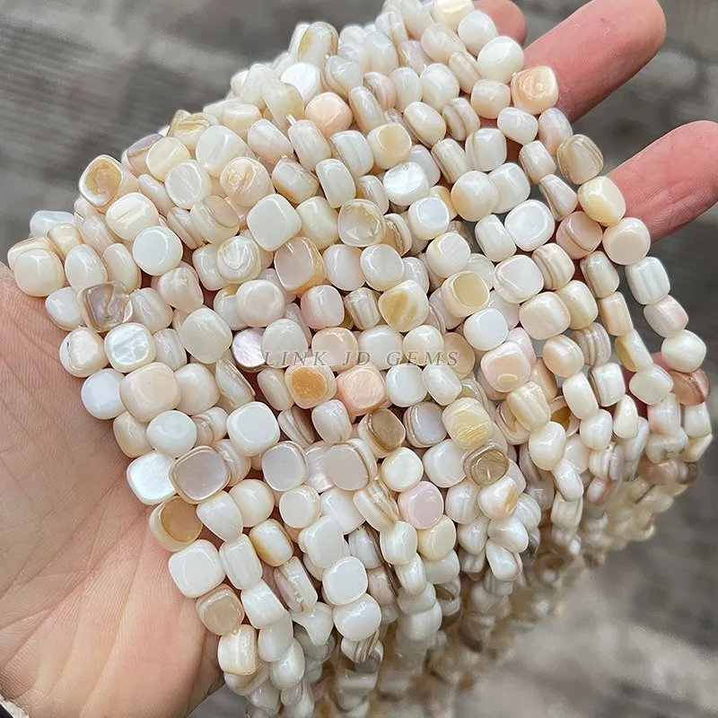Natural Shell Irregular Shape Smooth Beads Loose Spacer Bead For Jewelry Making - Picture 7 of 8