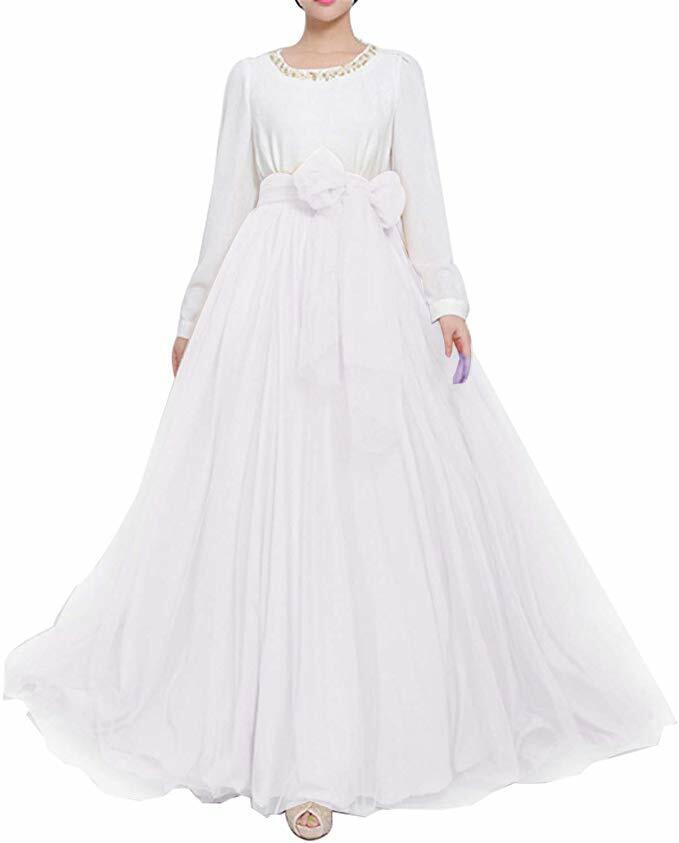 Women Long Maxi Tulle Skirt Floor Length for Wedding Party Evening Puffy Skirts - Picture 9 of 19