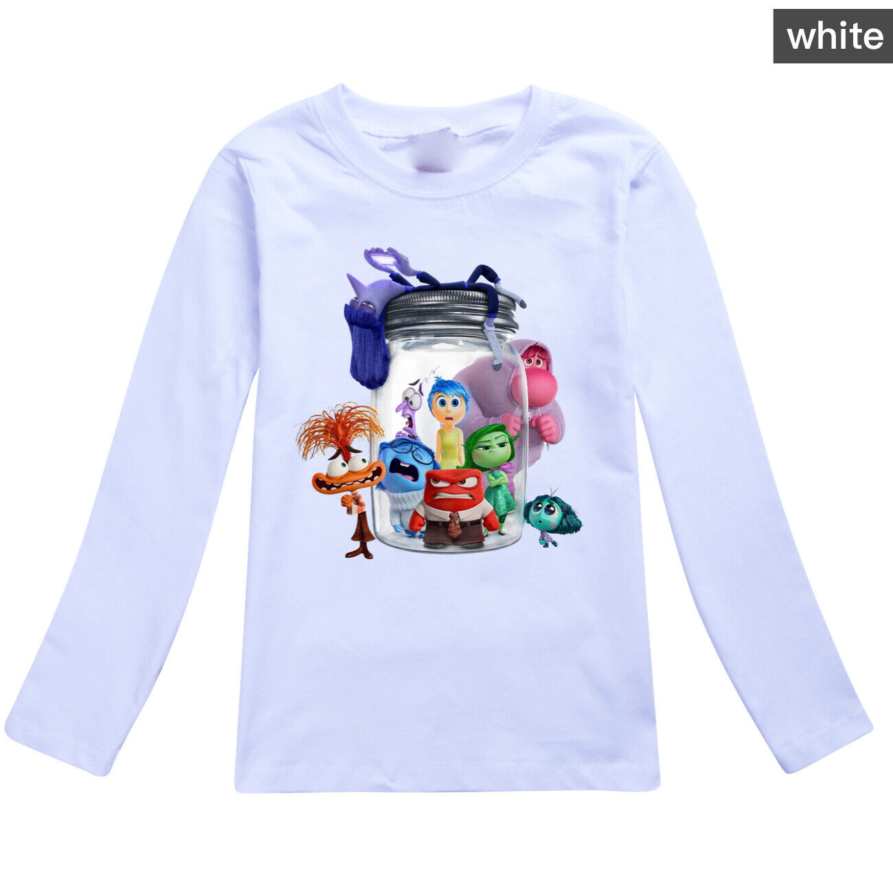 Kids Boys Girls Inside Out2 Long Sleeve T-shirt Casual Cotton Tshirt Tops 2-14Y - Picture 25 of 49