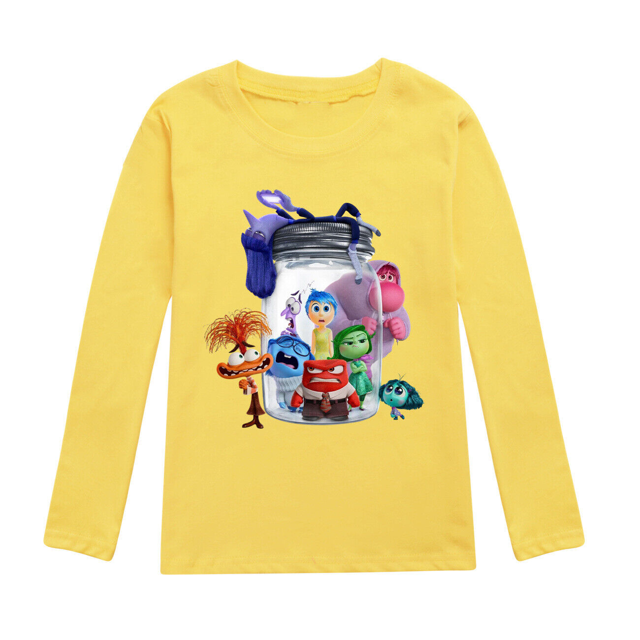 Kids Boys Girls Inside Out2 Long Sleeve T-shirt Casual Cotton Tshirt Tops 2-14Y - Picture 26 of 49