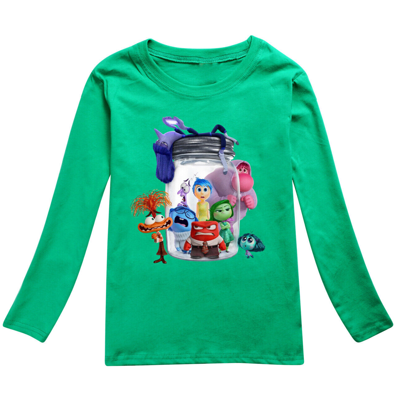 Kids Boys Girls Inside Out2 Long Sleeve T-shirt Casual Cotton Tshirt Tops 2-14Y - Picture 30 of 49
