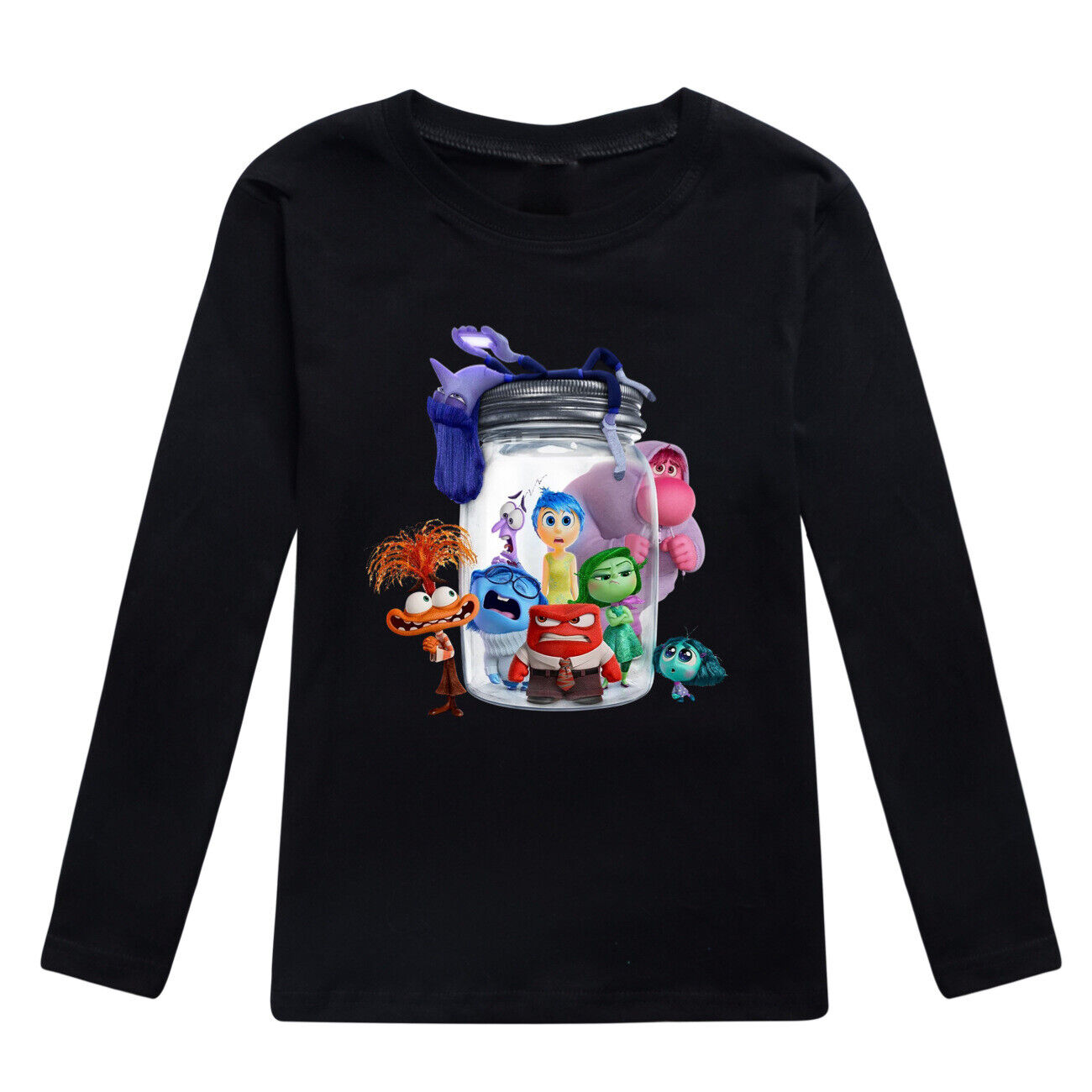 Kids Boys Girls Inside Out2 Long Sleeve T-shirt Casual Cotton Tshirt Tops 2-14Y - Picture 31 of 49