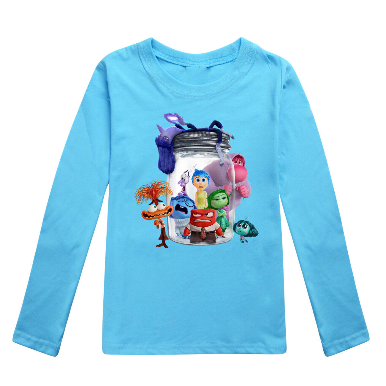 Kids Boys Girls Inside Out2 Long Sleeve T-shirt Casual Cotton Tshirt Tops 2-14Y - Picture 32 of 49