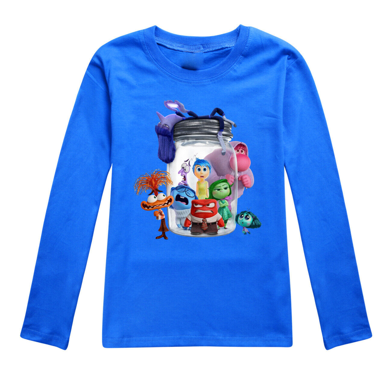Kids Boys Girls Inside Out2 Long Sleeve T-shirt Casual Cotton Tshirt Tops 2-14Y - Picture 33 of 49
