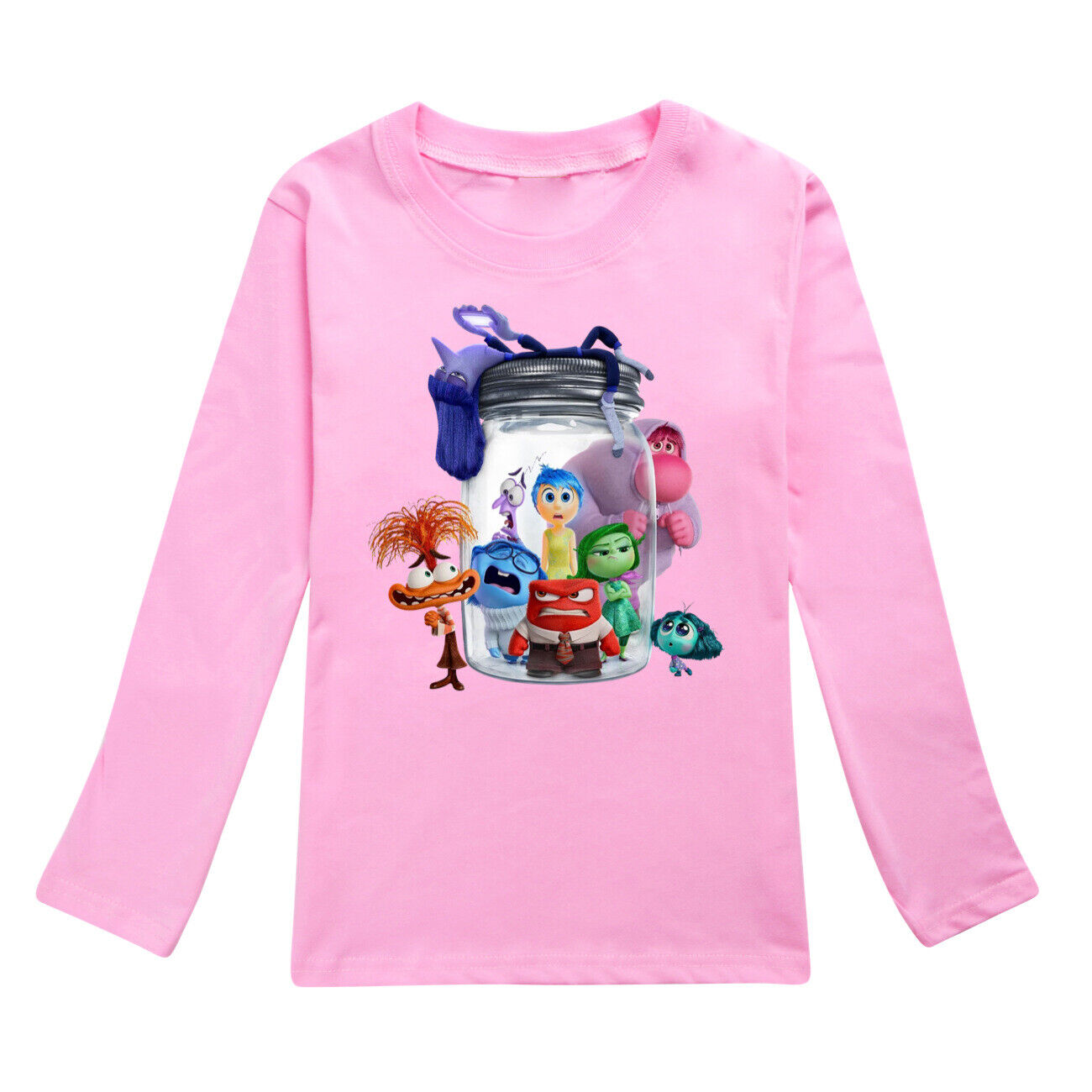 Kids Boys Girls Inside Out2 Long Sleeve T-shirt Casual Cotton Tshirt Tops 2-14Y - Picture 34 of 49