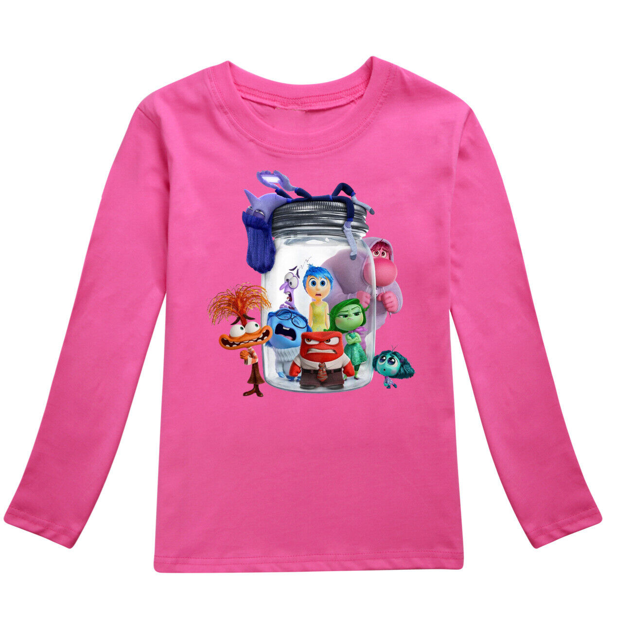 Kids Boys Girls Inside Out2 Long Sleeve T-shirt Casual Cotton Tshirt Tops 2-14Y - Picture 35 of 49