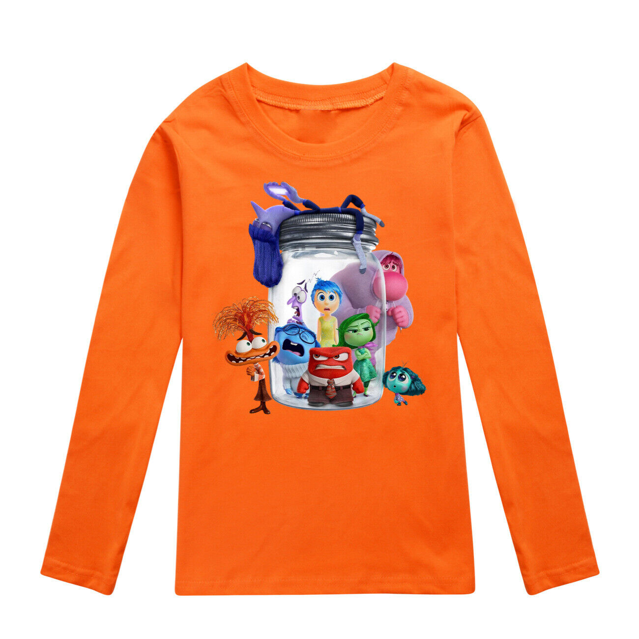 Kids Boys Girls Inside Out2 Long Sleeve T-shirt Casual Cotton Tshirt Tops 2-14Y - Picture 36 of 49