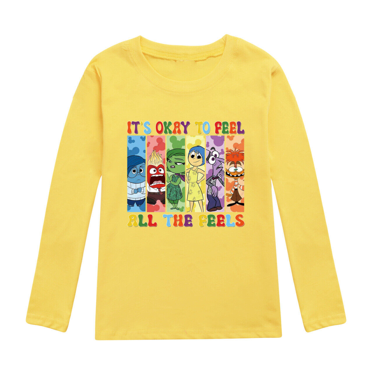 Kids Boys Girls Inside Out2 Long Sleeve T-shirt Casual Cotton Tshirt Tops 2-14Y - Picture 38 of 49