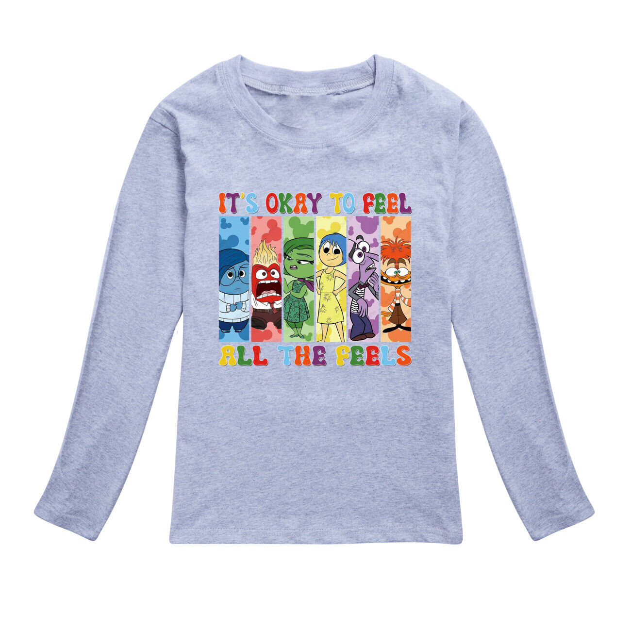 Kids Boys Girls Inside Out2 Long Sleeve T-shirt Casual Cotton Tshirt Tops 2-14Y - Picture 41 of 49