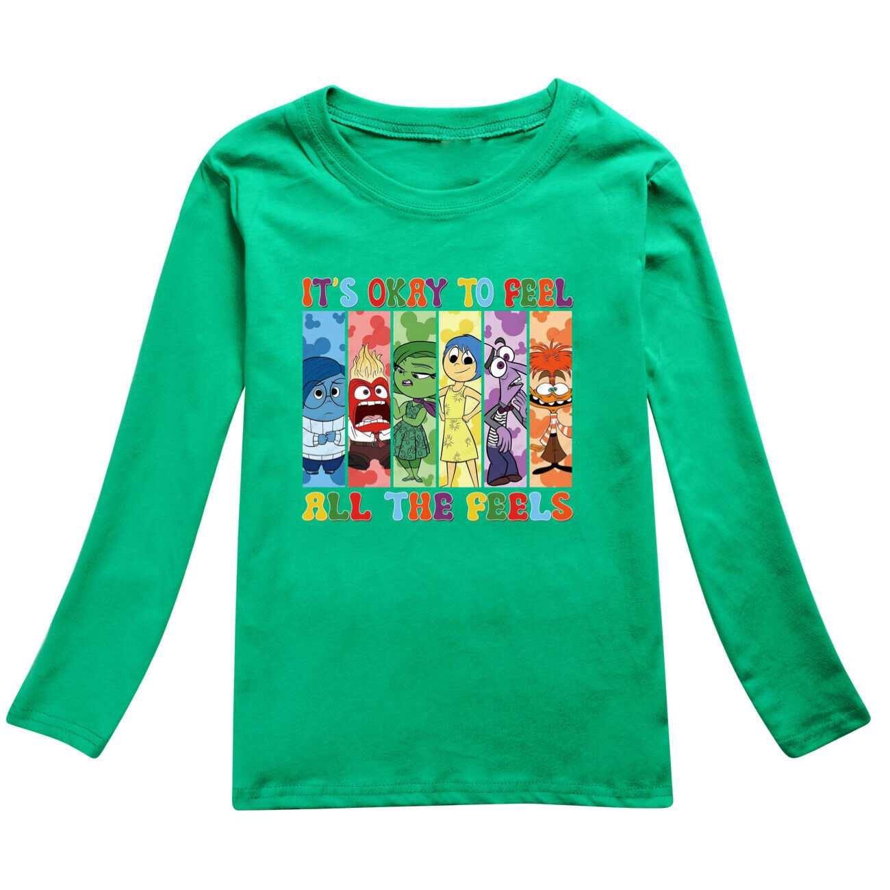 Kids Boys Girls Inside Out2 Long Sleeve T-shirt Casual Cotton Tshirt Tops 2-14Y - Picture 42 of 49