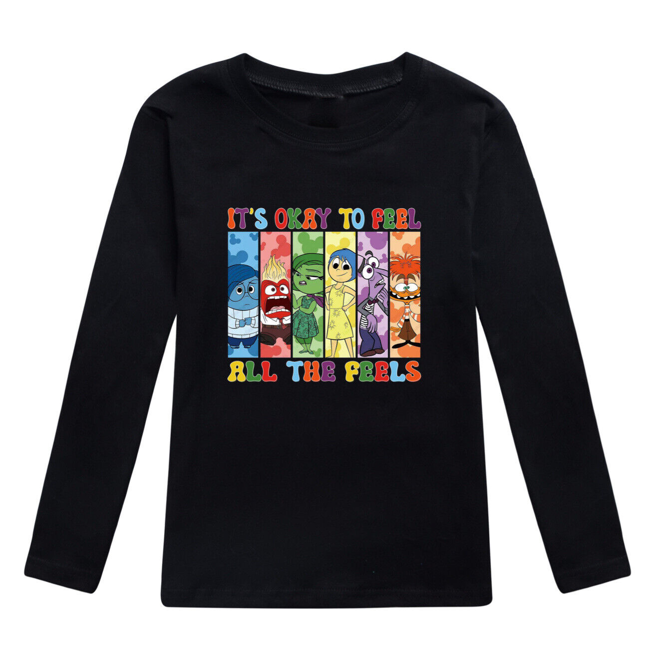 Kids Boys Girls Inside Out2 Long Sleeve T-shirt Casual Cotton Tshirt Tops 2-14Y - Picture 43 of 49