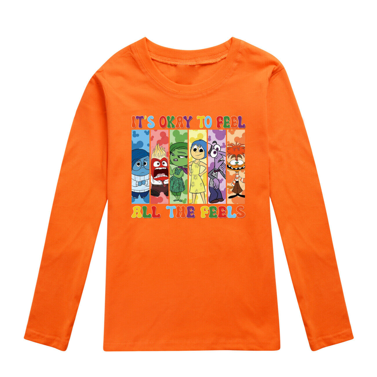 Kids Boys Girls Inside Out2 Long Sleeve T-shirt Casual Cotton Tshirt Tops 2-14Y - Picture 48 of 49