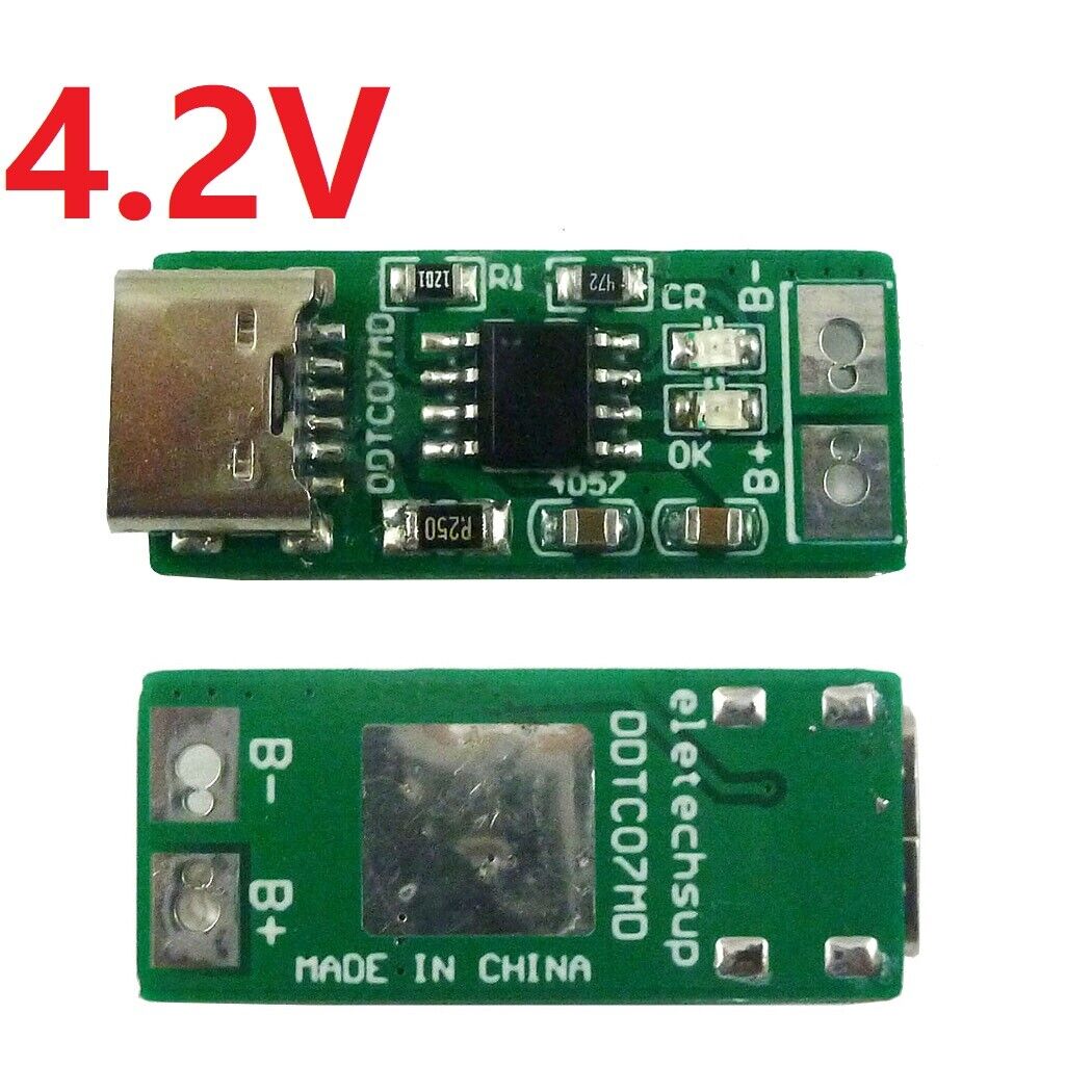 Cargador de iones de litio de polímero LiPo reductor Buck 1S tipo C a 4,2 V 4,35 V para 3,7 V 3,8 V - Imagen 13 de 14