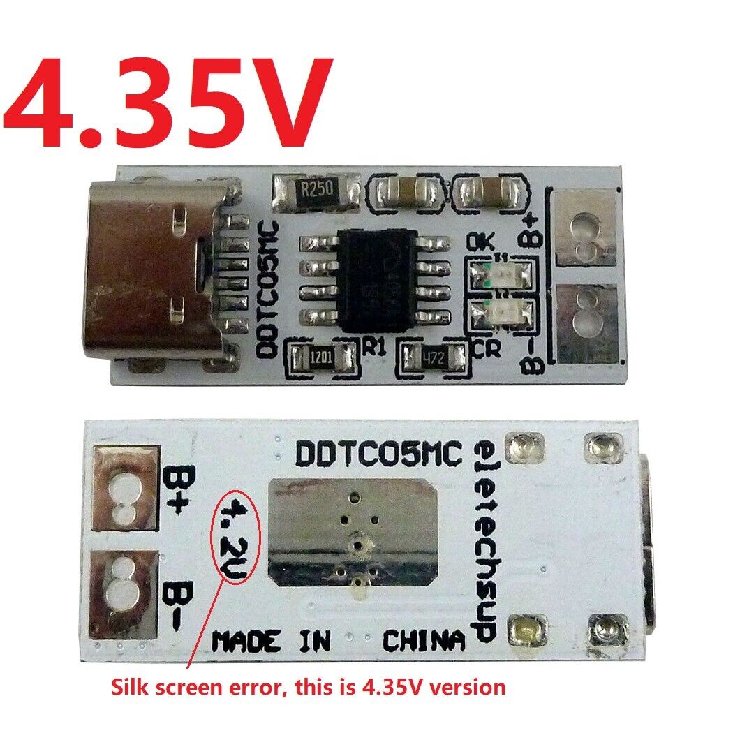 Cargador de iones de litio de polímero LiPo reductor Buck 1S tipo C a 4,2 V 4,35 V para 3,7 V 3,8 V - Imagen 14 de 14