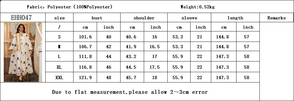 Women Muslim Abaya Maxi Dress Evening Kaftan Long Robe Floral Printed Arab Gown - Picture 67 of 406