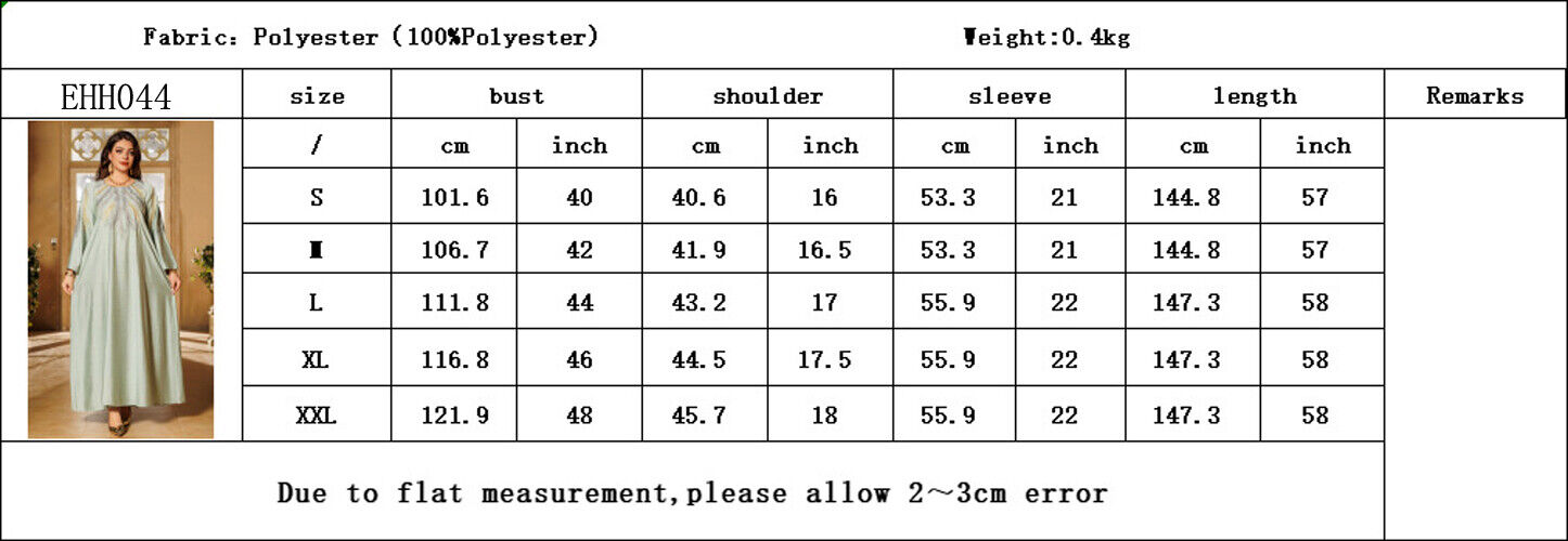 Women Muslim Abaya Maxi Dress Evening Kaftan Long Robe Floral Printed Arab Gown - Picture 209 of 406