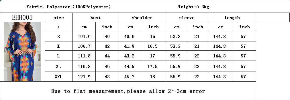 Women Muslim Abaya Maxi Dress Evening Kaftan Long Robe Floral Printed Arab Gown - Picture 321 of 406
