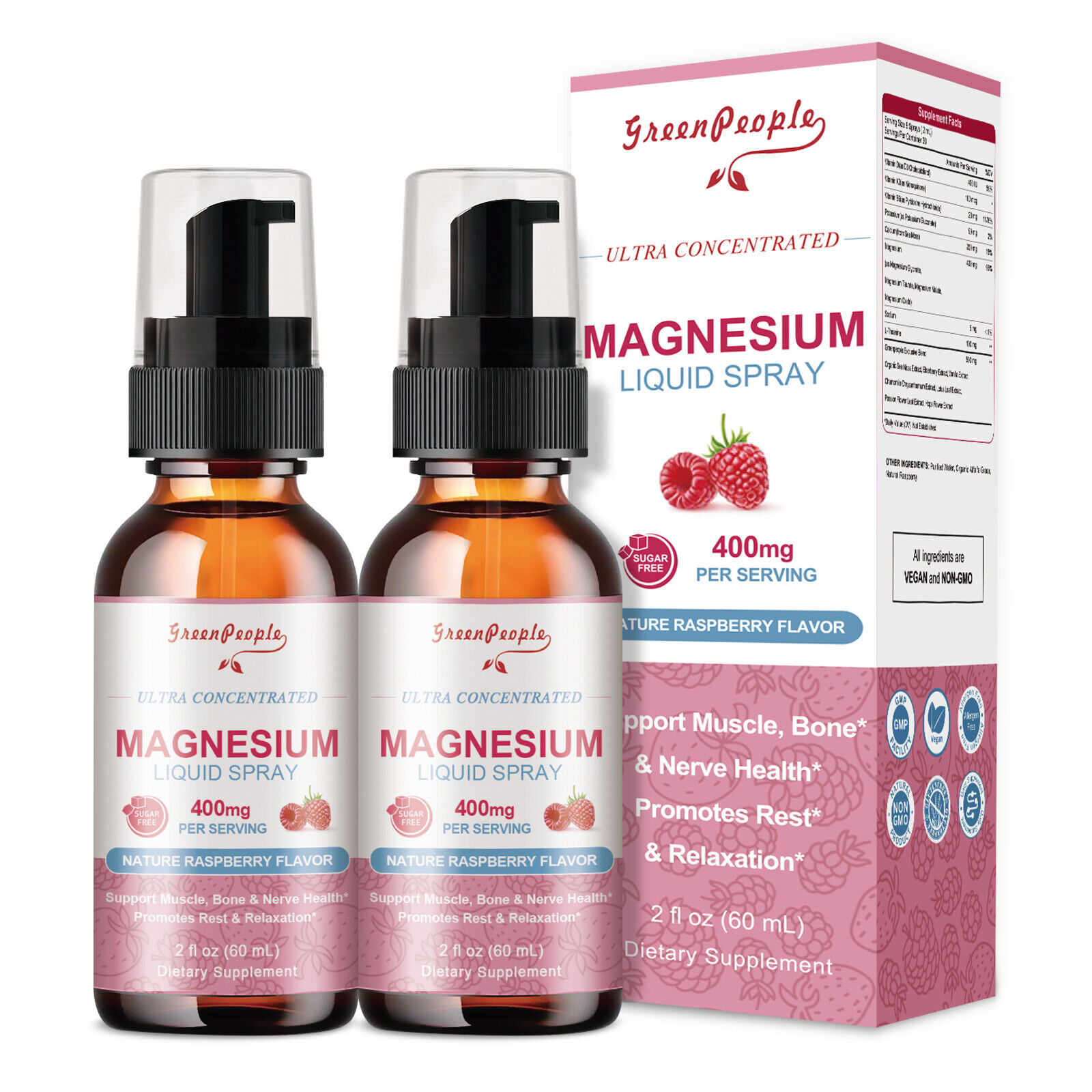400mg Magnesium Liquid Spray Support Muscle Joint Pain Relief Sleep 2 fl oz - Picture 11 of 11