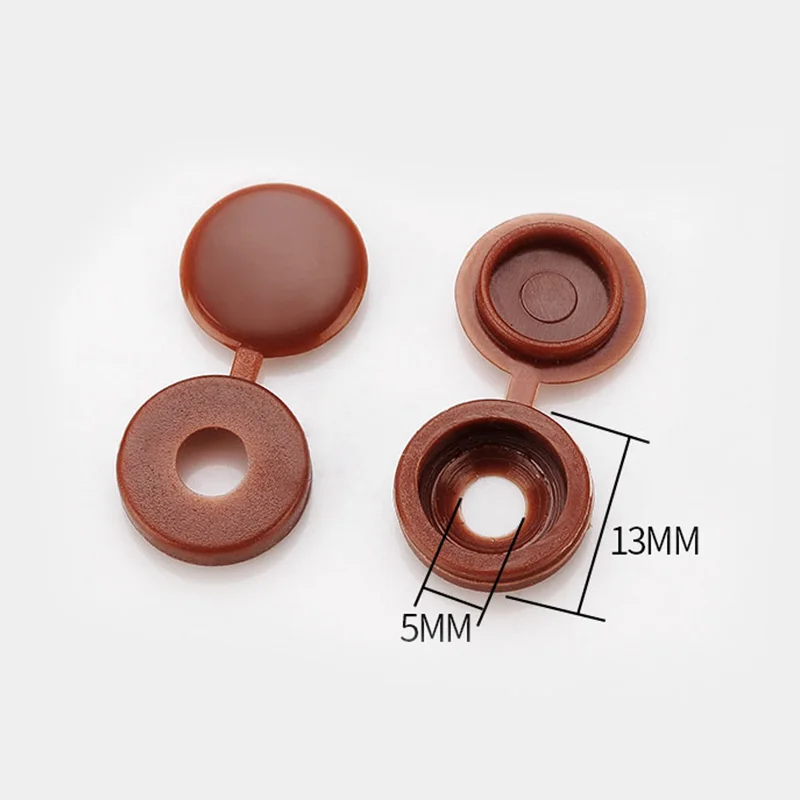 25Pcs Hinged Plastic Screw Cap Cover Fold Snap Protective Cap Button - Picture 14 of 16