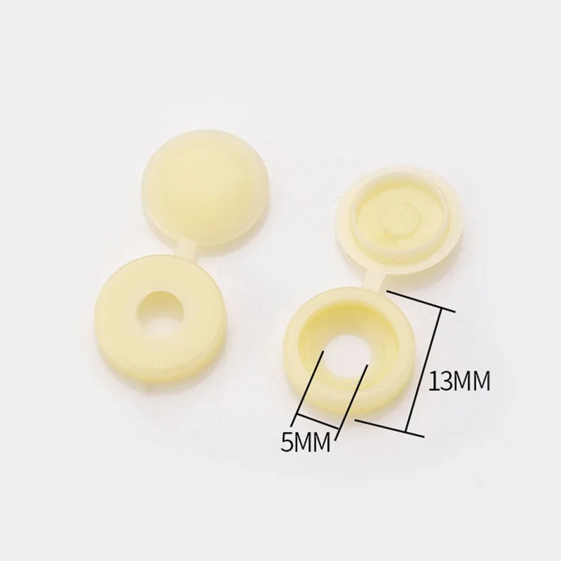 25Pcs Hinged Plastic Screw Cap Cover Fold Snap Protective Cap Button - Picture 16 of 16