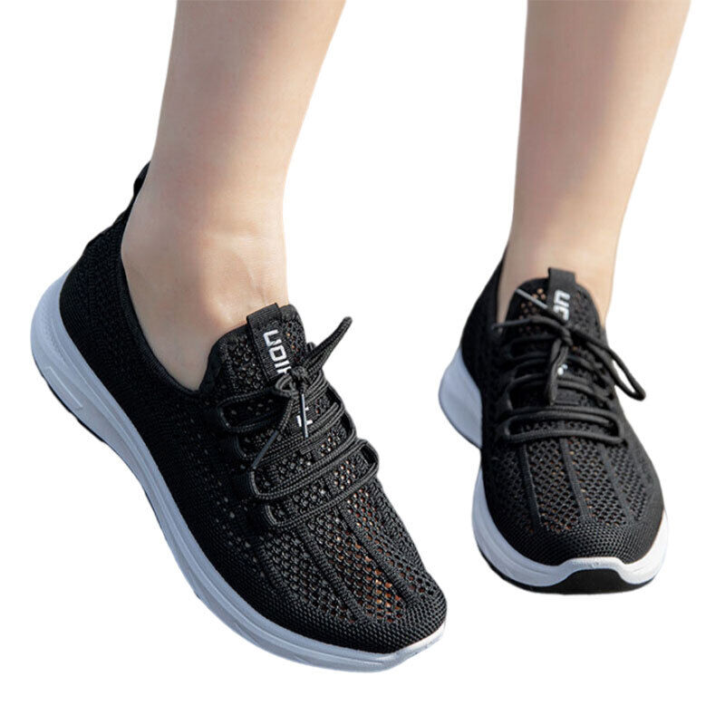 Mujeres Trabajo Mujeres Antideslizantes Ligeros Mocasines Zapatos para Correr Puntera Redonda Entrenadores - Imagen 12 de 15