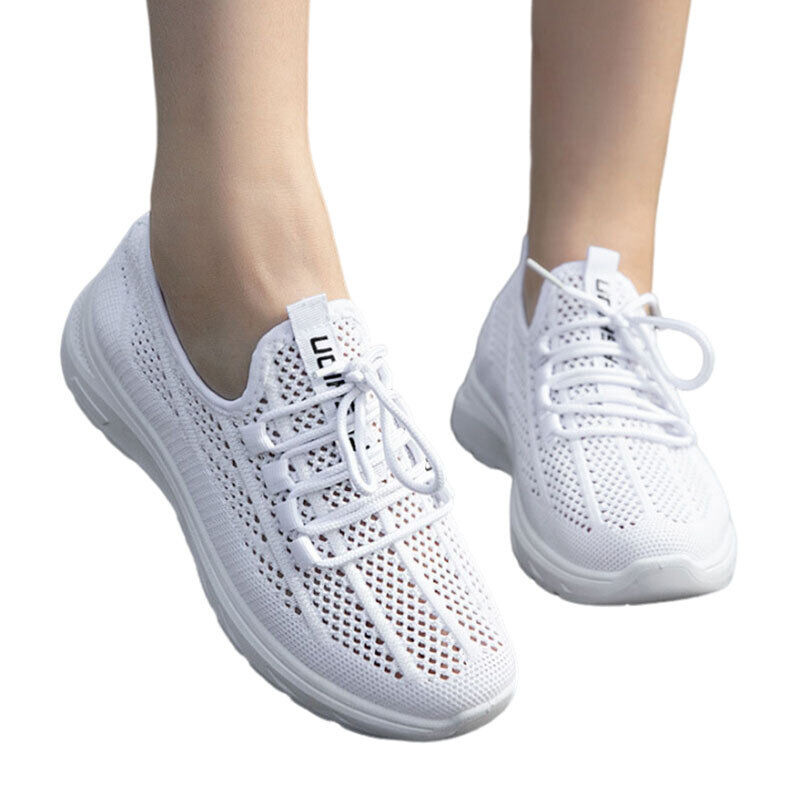 Mujeres Trabajo Mujeres Antideslizantes Ligeros Mocasines Zapatos para Correr Puntera Redonda Entrenadores - Imagen 14 de 15